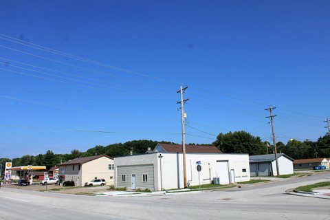 Street corner in Coal Valley, Illinois