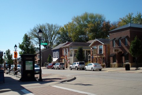 Cody Road in downtown LeClaire, Iowa