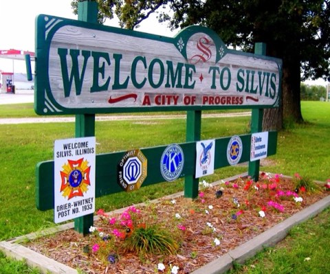 Welcome to Silvis sign in Silvis, Illinois
